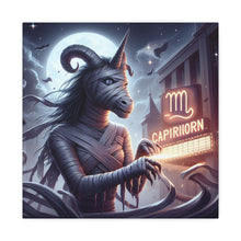 Load image into Gallery viewer, Canvas Print - Halloween Capricorn Astrology Mummy

