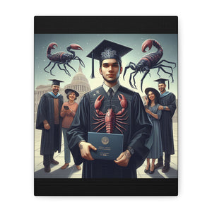 Graduation Canvas Art, Unique Artwork for Graduates, Funny Graduation Gift, Family Keepsake, Wall Decor