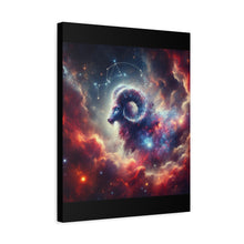 Load image into Gallery viewer, Celestial Aries Canvas Art | Zodiac Decor, Astrological Gift, Wall Art, Bedroom Decor, Motivational Decor
