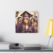 Load image into Gallery viewer, Graduation Canvas Print, Customizable Wall Art, Gift for Grads, Inspirational Home Decor, Graduation Celebration
