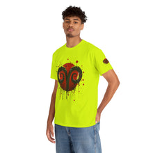 Load image into Gallery viewer, Aries Heart Tee, Unisex Heavy Cotton T-Shirt, Astrology Gift, Birthday Present, Graphic Tee, Casual Wear, Unique Design
