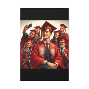 Personalized Graduation Canvas Print, Customizable College Art, Wall Decor for Graduates, Celebration Gift, Graduation Party Decor