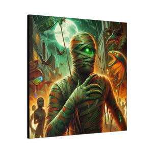 Canvas Print Halloween Pisces Mummy