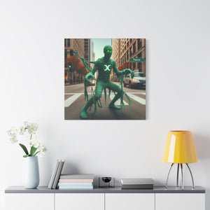 Canvas Print - Halloween Taurus Astrology Mummy