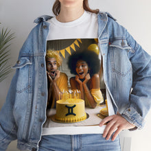 Load image into Gallery viewer, Gemini Birthday (4) Unisex Heavy Cotton Tee
