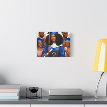 Load image into Gallery viewer, Graduation Canvas Print, Gift for Her, Home Decor, Celebration Artwork, Inspirational Graduation Gift
