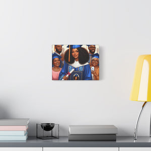 Graduation Canvas Print, Gift for Her, Home Decor, Celebration Artwork, Inspirational Graduation Gift