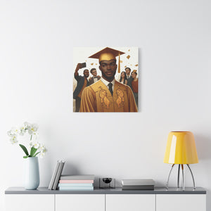 Graduation Canvas Art, Graduate Gift, Class of 2023 Decor, Achievement Wall Art, Inspirational Home Decor, College Graduation