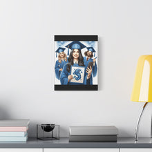 Load image into Gallery viewer, Graduation Canvas Print, Custom Artwork for Grads, Wall Art, Graduation Gift, Decor for Students, Personalized Keepsake
