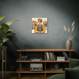 Graduation Canvas Art, Wall Décor, Gift for Grads, Celebration Artwork, Inspirational Home Decor