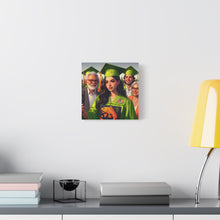 Load image into Gallery viewer, Graduation Canvas Print, Personalized Gift, Wall Art for Graduate, Celebration Decor, Matriculation Memory
