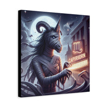 Load image into Gallery viewer, Canvas Print - Halloween Capricorn Astrology Mummy
