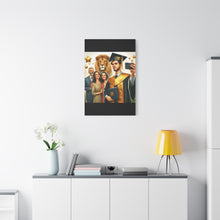 Load image into Gallery viewer, Graduation Canvas Wall Art, Family Celebration, Proud Graduate Gift, Personalized Home Decor, Customizable Art Piece

