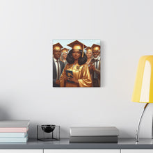 Load image into Gallery viewer, Graduation Canvas Print, Celebration Wall Art, Graduation Gift, Inspired Decor, Educational Achievement, Customizable Artwork
