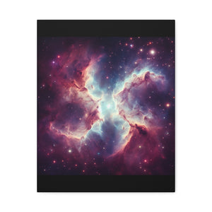 Galactic Canvas Art, Celestial Wall Decor, Cosmic Artwork, Space-Themed Home Decor, Stretched Canvas Print