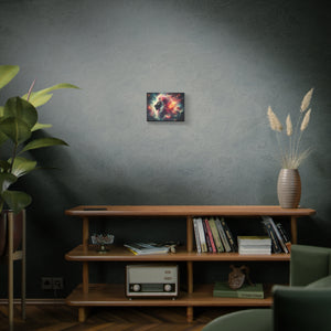 Cosmic Lion Canvas Wall Art, Abstract Lion Decor, Celestial Prints, Space Animal Artwork, Dreamy Home Decor