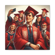 Load image into Gallery viewer, Personalized Graduation Canvas Print, Customizable College Art, Wall Decor for Graduates, Celebration Gift, Graduation Party Decor
