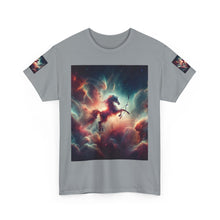 Load image into Gallery viewer, Sagittarius Galactic Unicorn Tee - Unisex Cotton T-Shirt for Cosmic Lovers, Fantasy Fans, Trendy Apparel, Astral War Merch, Gift for All Occasions
