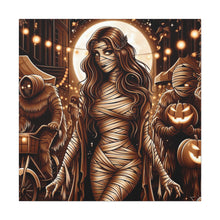 Load image into Gallery viewer, Canvas Wall Art: Halloween Virgo Astrology Mummy
