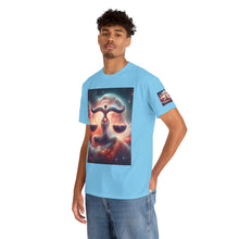 Load image into Gallery viewer, Cosmic Libra Justice Tee, Celestial Balance Shirt, Astrology Themed T-Shirt, Gift for Science Lovers, Unisex Heavy Cotton Tee
