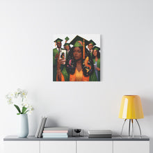Load image into Gallery viewer, Graduation Celebration Canvas Print, Modern Art for Graduates, Unique Gift for Student, Home Decor, Thoughtful Graduation Gift
