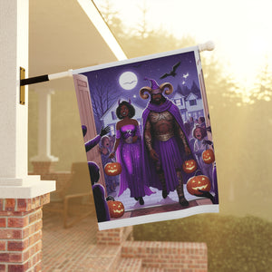 Sagittarius Halloween (3) Garden & House Banner