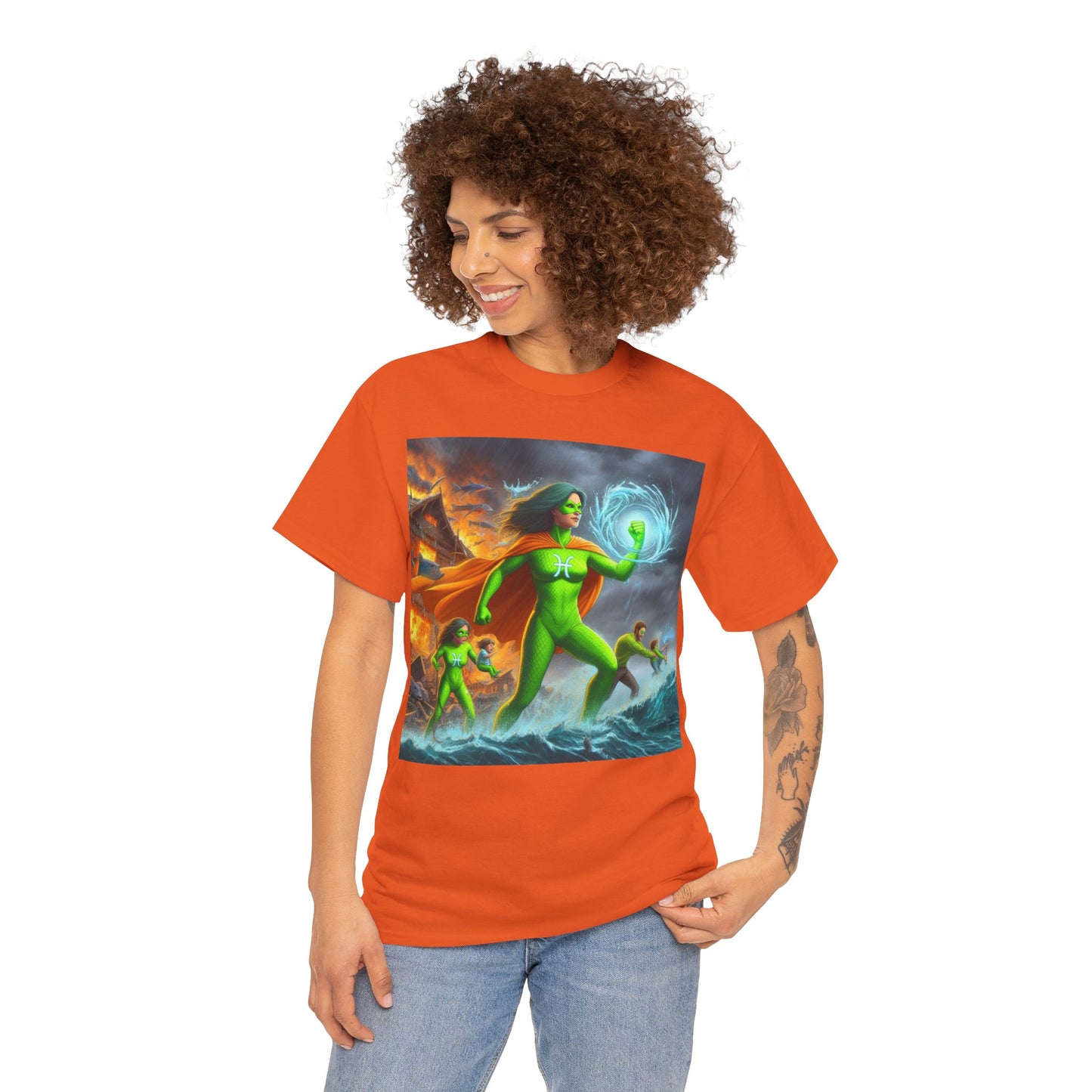 Pisces Mother's Day (3) Unisex Heavy Cotton Tee