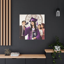 Load image into Gallery viewer, Graduation Canvas Art Print, Perfect Gift for Graduates, Wall Decor for Celebration, Home Office Decoration, Unique Graduation Gift

