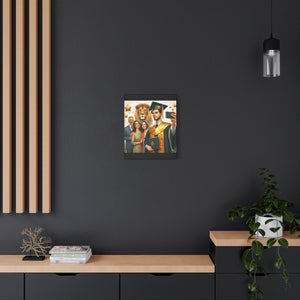 Graduation Canvas Wall Art, Family Celebration, Proud Graduate Gift, Personalized Home Decor, Customizable Art Piece