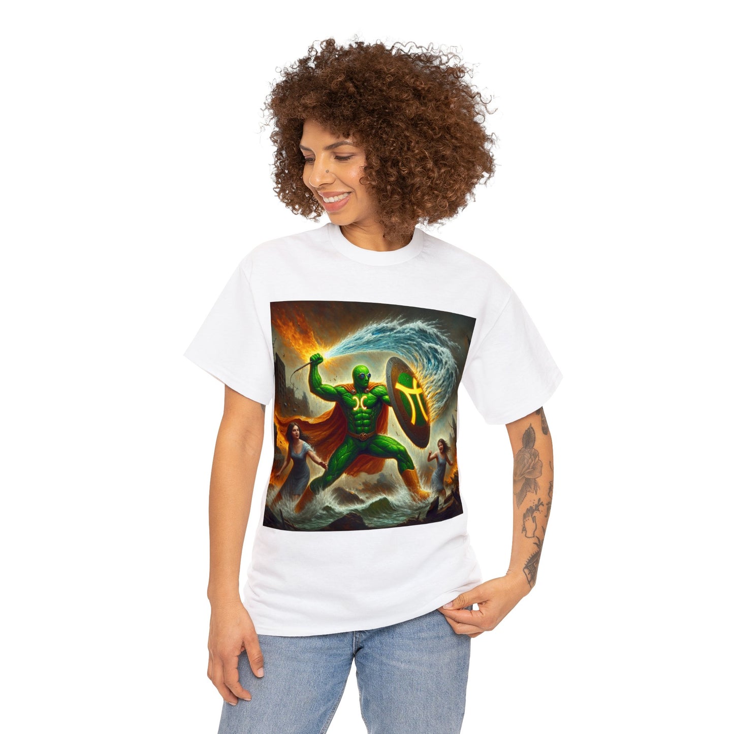 Pisces Father's Day (7) Unisex Heavy Cotton Tee