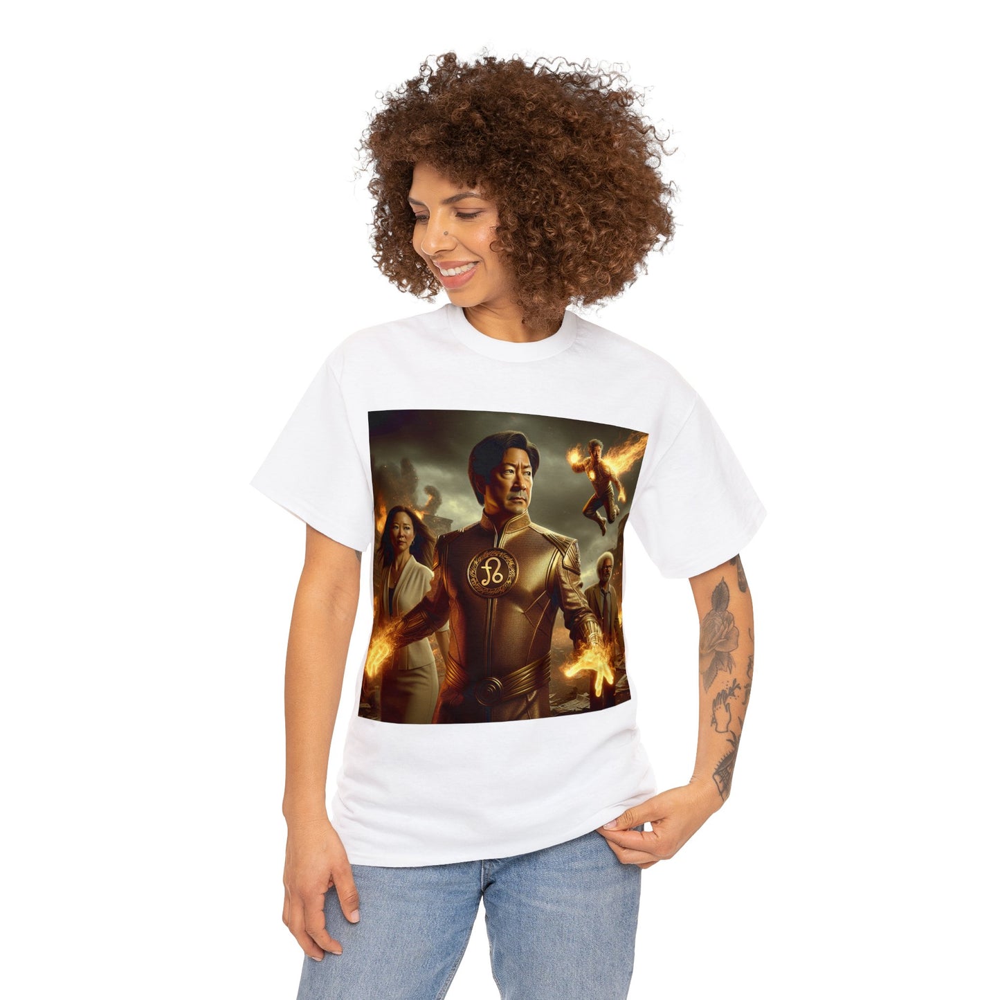 Leo Father's Day (4) Unisex Heavy Cotton Tee