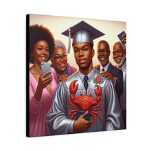 Load image into Gallery viewer, Graduation Celebration Canvas Art, Family Portrait, Graduation Gift, Wall Decor, Home Decoration, College Graduation
