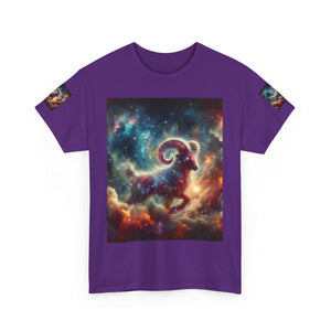 Aries Celestial Astrology Tee - Unisex Short Sleeve Shirt, Cosmic T-Shirt, Horoscope Apparel, Astrology Gift, Zodiac Wear