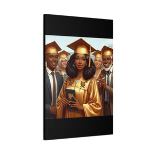 Graduation Canvas Print, Celebration Wall Art, Graduation Gift, Inspired Decor, Educational Achievement, Customizable Artwork