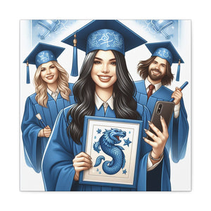 Graduation Canvas Print, Custom Artwork for Grads, Wall Art, Graduation Gift, Decor for Students, Personalized Keepsake