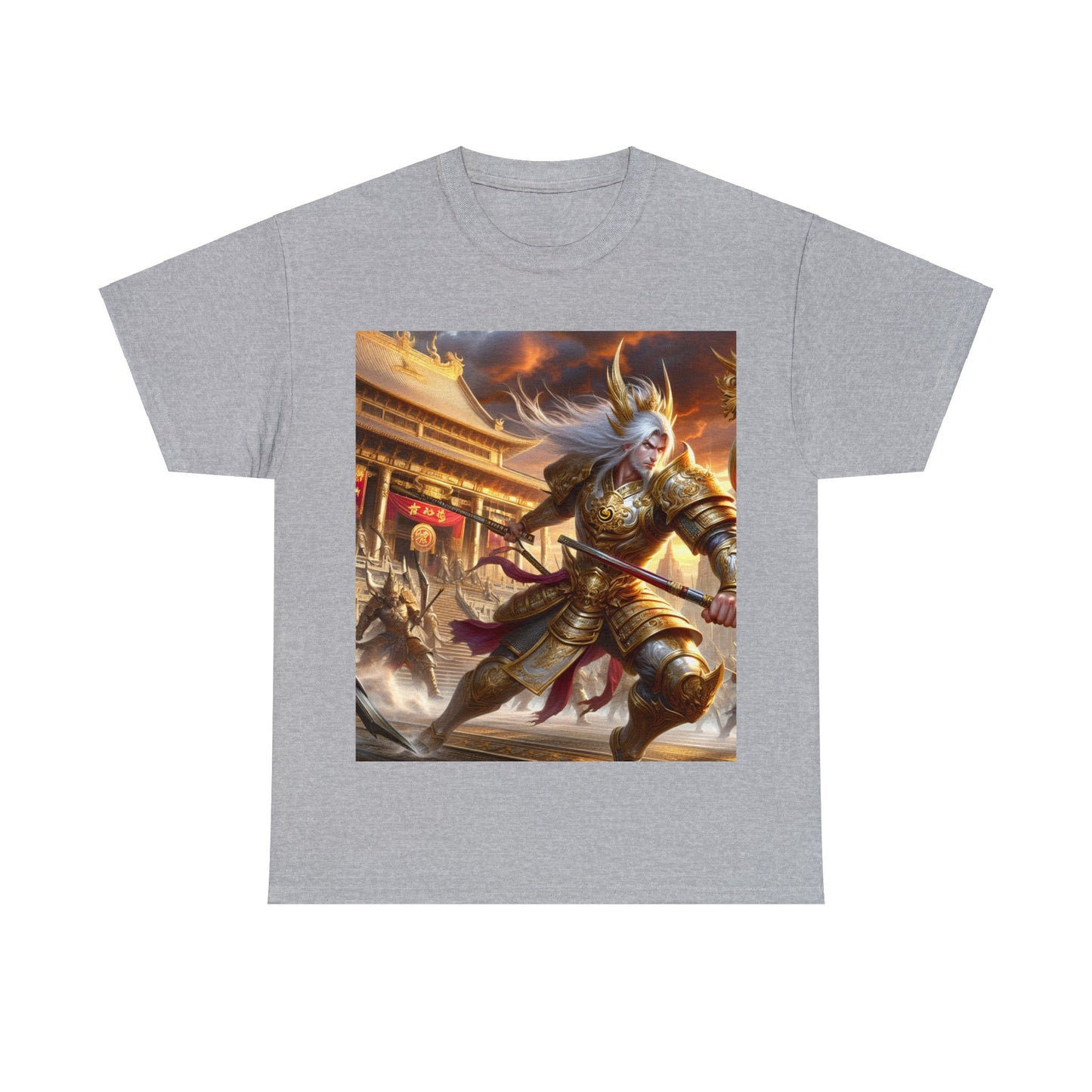 Samurai Cancer (3) Unisex Heavy Cotton Tee