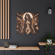 Load image into Gallery viewer, Canvas Wall Art: Halloween Virgo Astrology Mummy

