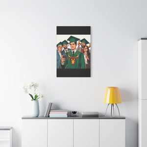 Graduation Canvas Art, Custom Grad Gift, Wall Decor, Graduation Celebration, Personalized Graduation Print