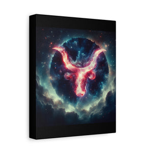 Astrological Taurus Canvas Print | Zodiac Wall Art, Home Decor, Gift for Astrology Lovers, Cosmic Decor, Unique Taurus Art