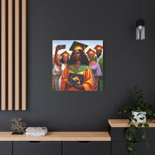 Load image into Gallery viewer, Graduation Canvas Art, Celebratory Wall Decor, College Graduation Gift, Personalized Room Decoration, Unique Art for Graduates
