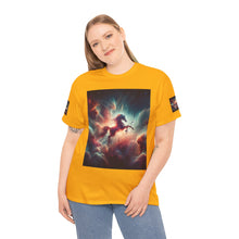 Load image into Gallery viewer, Sagittarius Galactic Unicorn Tee - Unisex Cotton T-Shirt for Cosmic Lovers, Fantasy Fans, Trendy Apparel, Astral War Merch, Gift for All Occasions
