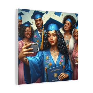 Graduation Celebration Canvas Print, Gift for Graduates, Wall Art for Graduation Parties, Matte Canvas Decor, Unique Grad Gift