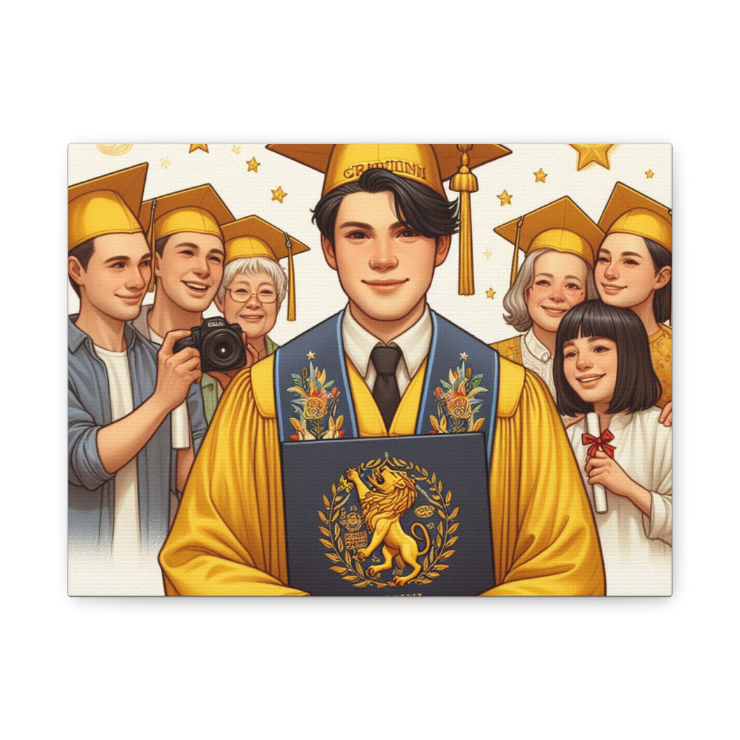 Graduation Canvas Art, Wall Décor, Gift for Grads, Celebration Artwork, Inspirational Home Decor