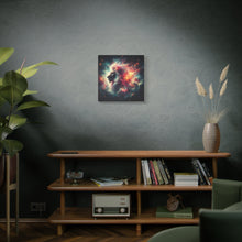 Load image into Gallery viewer, Cosmic Lion Canvas Wall Art, Abstract Lion Decor, Celestial Prints, Space Animal Artwork, Dreamy Home Decor
