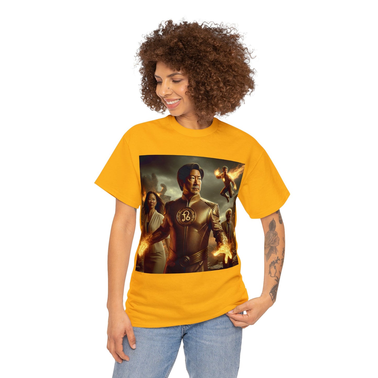 Leo Father's Day (4) Unisex Heavy Cotton Tee