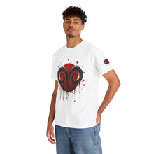 Load image into Gallery viewer, Aries Heart Tee, Unisex Heavy Cotton T-Shirt, Astrology Gift, Birthday Present, Graphic Tee, Casual Wear, Unique Design
