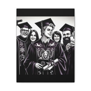 Graduation Canvas Wall Art, Matte Canvas Print for Celebrations, Unique Gift for Graduates, Custom Decor, Memorable Keepsake