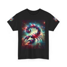 Load image into Gallery viewer, Cosmic Scorpion Tee | Unisex Heavy Cotton Tee | Astrowar Graphic Tees | Space Lover Apparel | Unique Astrology Shirt | Gift for Star [...]
