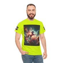 Load image into Gallery viewer, Sagittarius Galactic Unicorn Tee - Unisex Cotton T-Shirt for Cosmic Lovers, Fantasy Fans, Trendy Apparel, Astral War Merch, Gift for All Occasions

