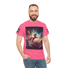 Load image into Gallery viewer, Sagittarius Galactic Unicorn Tee - Unisex Cotton T-Shirt for Cosmic Lovers, Fantasy Fans, Trendy Apparel, Astral War Merch, Gift for All Occasions
